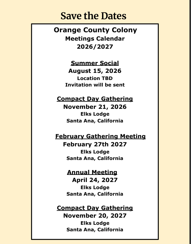 Save the Date 2026-27