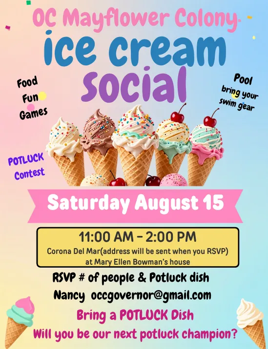 Summer Ice Cream Social Flyer
